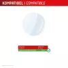 Displex 9H Stikls Galaxy Watch 6 Classic (47mm), 2 iepakojumā, īpaši plāns, bez rāmja, pretpirkstu nospiedumiem, ražots Vācijā