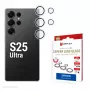Displex Premium kameras lēcas stikls, Samsung Galaxy S25 Ultra, 10H, Viena gredzena, DLC, caurspīdīgs, Quick Mount