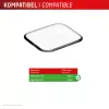 Displex Unbreakable Full Cover Smart Glass ekrāna aizsargs Apple Watch 11/10 (42mm), 2 iepakojumā, ultra-plāns, no malas līdz malai, Eco Mount