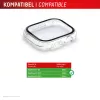 Displex 10H rūdīts stikls Apple Watch SE3/SE2/SE (40mm), pilns korpusa aizsargs, IP68, uzspraužams, caurspīdīgs