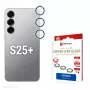 Displex Premium stikla kameras aizsargstikls, Samsung Galaxy S25+, 10H, viens gredzens, DLC, caurspīdīgs, Quick Mount