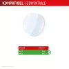 Aizsargstikls Compulocks Displex 9H Garmin fenix 8 / fenix E (47 mm) — 2 iepakojumā, īpaši plāns, bezmalu, pretpirkstu nospiedumiem