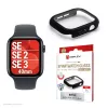 Aizsargstikls PanzerGlass Displex 10H Apple Watch SE3/SE2/SE (40mm) — pilns korpuss, IP68, uzspraužams, melns matēts