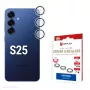 Displex Premium stikla kameras lēcas aizsargs, Samsung Galaxy S25, 10H, Single Rings, DLC, caurspīdīgs, Quick Mount