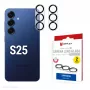 Displex Full Cover Kameras Lēcu Stikls Samsung Galaxy S25, 10H, Pilna Kameras Aizsardzība, Ātrā Uzstādīšana, 2-Pack