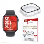 PanzerGlass Displex 10H rūdīts stikls pilna korpusa aizsargs Apple Watch SE/SE2/SE3 44mm, IP68, uzspiežams, caurspīdīgs