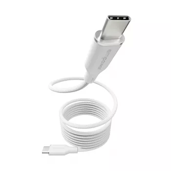 PanzerGlass empower™ by ® Magnetic USB-C uz USB-C kabelis | 240W | USB 2.0 | 1,5 m | Sudrabbalts