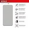 Displex Privātuma aizsargstikls (10H) Samsung Galaxy S25 FE/S24 FE, Eco montāžas rāmis, privātuma filtrs
