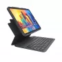 ZAGG Pro Keys bezvadu tastatūra un aizsargmaciņš Apple iPad 10.9 collu, melna/pelēka, vācu tastatūra