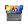 ZAGG Pro Keys bezvadu tastatūra un aizsargmaciņš Apple iPad 10.9 collu, melna/pelēka, vācu tastatūra