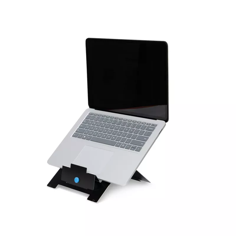 R-Go Tools Riser Flexible saliekams klēpjdatora statīvs, regulējams, ergonomisks, Hylite alumīnijs, melns