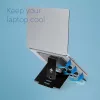 R-Go Tools Riser Flexible saliekams klēpjdatora statīvs, regulējams, ergonomisks, Hylite alumīnijs, melns