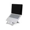 R-Go Tools Laptop statīvs R-Go Riser Flexible, regulējams salokāms klēpjdatora statīvs, ergonomisks, Hylite alumīnijs, sudraba