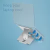 R-Go Tools Laptop statīvs R-Go Riser Flexible, regulējams salokāms klēpjdatora statīvs, ergonomisks, Hylite alumīnijs, sudraba