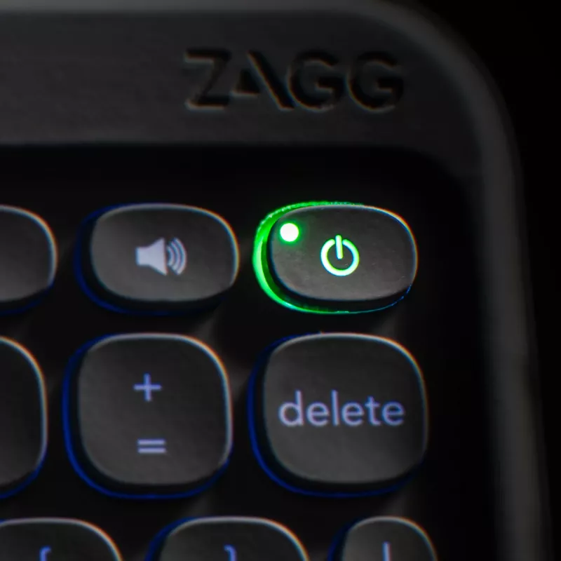 ZAGG Keyboard Pro Keys ar Trackpad — Apple iPad 10.2 — Melns/Pelēks — Vācu
