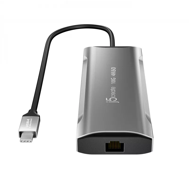 j5create JCD393 4K60 Elite USB-C 10Gbps Mini Dok, Space Grey