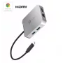 j5create JCD391 4K60 Elite USB-C® PD Daudzportu Pielāgotājs, Sudrabs