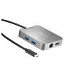 j5create JCD391 4K60 Elite USB-C® PD Daudzportu Pielāgotājs, Sudrabs