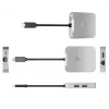 j5create JCD391 4K60 Elite USB-C® PD Daudzportu Pielāgotājs, Sudrabs