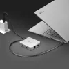 j5create JCD391 4K60 Elite USB-C® PD Daudzportu Pielāgotājs, Sudrabs