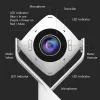 j5create JVCU360 360° Visapkārt esošā tīmekļa kamera, 1080p video uztveršanas izšķirtspēja, balta un melna