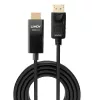 Lindy 5m aktīvais DP–HDMI adaptera kabelis ar HDR