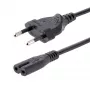 StarTech.com 3m Laptop strāvas vads, EU kontaktdakša uz C7, 2.5A 250V, 18AWG, Melns