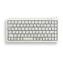CHERRY kompaktā tastatūra G84-4100LCAGB-0, QWERTY, 83 taustiņi, USB/PS2, gaiši pelēka