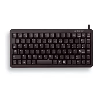Kompakta tastatūra Cherry G84-4100LCAGB-2 QWERTY 83 taustiņi Combi USB/PS/2 Melna 1,75 m kabelis