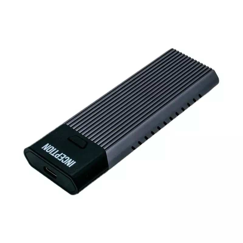 Ārējais M.2 SSD korpuss Origin USB-C viena NVMe/SATA (2240/2260/2280), USB 3.2 Gen 1, melns