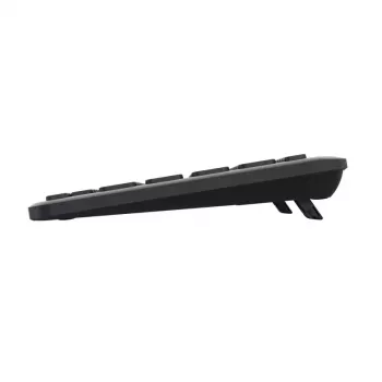 Trust Lyra Keyboard Office bezvadu USB RF Bluetooth vācu, melns, tenkeyless