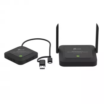 j5create JVW120 Bezvadu pagarinātājs USB™ kamerām, mikrofoniem, skaļruņiem, melns