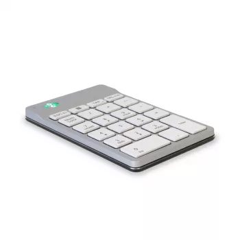 R-Go Tools Ciparu tastatūra R-Go Numpad Break, ergonomiska ciparu tastatūra ar pārtraukuma programmatūru, Bluetooth, balta