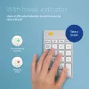 R-Go Tools Ciparu tastatūra R-Go Numpad Break, ergonomiska ciparu tastatūra ar pārtraukuma programmatūru, Bluetooth, balta