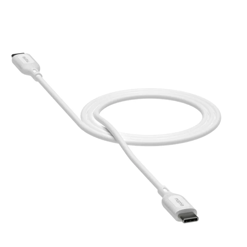 mophie essentials lādēšanas kabelis | 1 m USB kabelis USB 2.0 USB-C balts