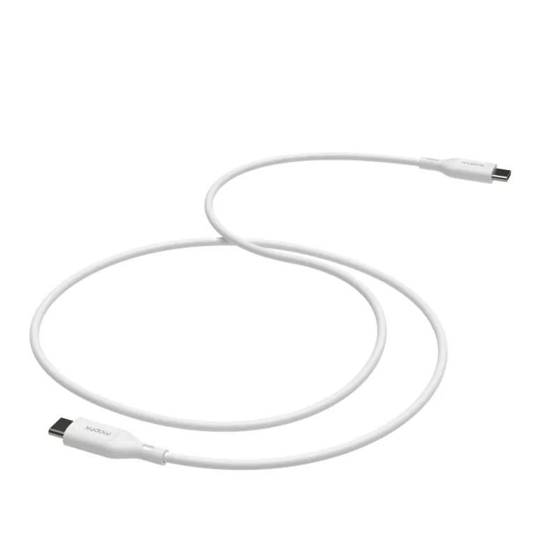 mophie essentials lādēšanas kabelis | 1 m USB kabelis USB 2.0 USB-C balts