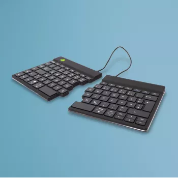 R-Go Tools ergonomiskā tastatūra R-Go Split Break ar pārtraukuma programmatūru, ergonomiska sadalīta tastatūra, QWERTZ (DE), Bluetooth, melna
