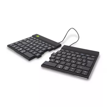 R-Go Tools ergonomiskā tastatūra R-Go Split Break ar pārtraukuma programmatūru, ergonomiska sadalīta tastatūra, QWERTZ (DE), Bluetooth, melna