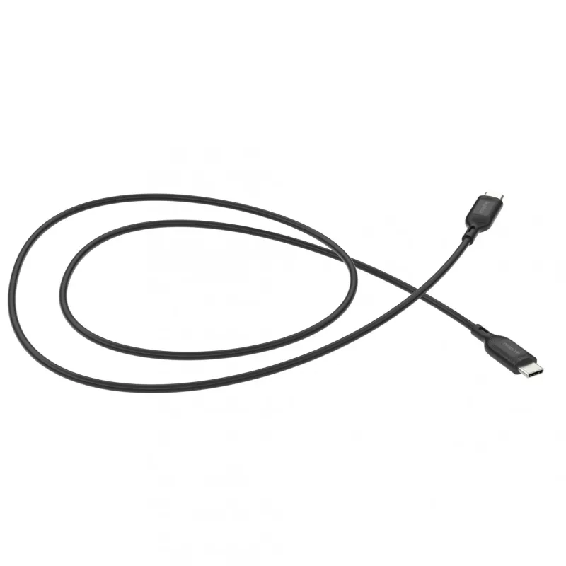 USB-C uz USB-C uzlādes kabelis 1 m — Zagg International mophie essentials, USB 2.0, Melns