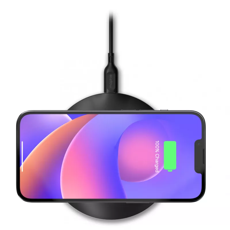 mophie essentials bezvadu uzlādes paliktnis 15W Melns