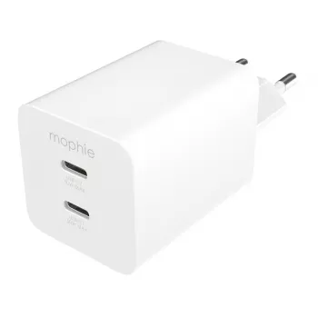 Strāvas adapteris Zagg 50W 2x USB-C Balts — Zagg mophie essentials