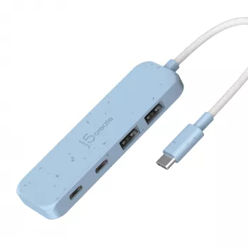 j5create JCH342EC videi draudzīgs USB-C uz 4 portu Type-C & Type-A Gen 2 centrmezgls