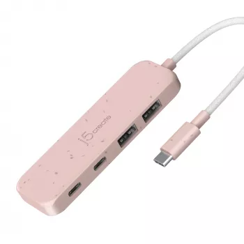 USB-C HUB j5create JCH342ER-N 4-Port Type-C Type-A Gen 2 10 Gbit/s Roza