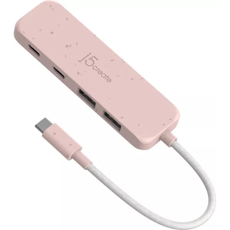 USB-C HUB j5create JCH342ER-N 4-Port Type-C Type-A Gen 2 10 Gbit/s Roza