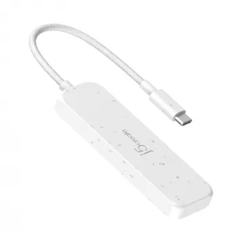 j5create JCH342EW videi draudzīgs USB-C uz 4 portu Type-C un Type-A Gen 2 centrmezgls
