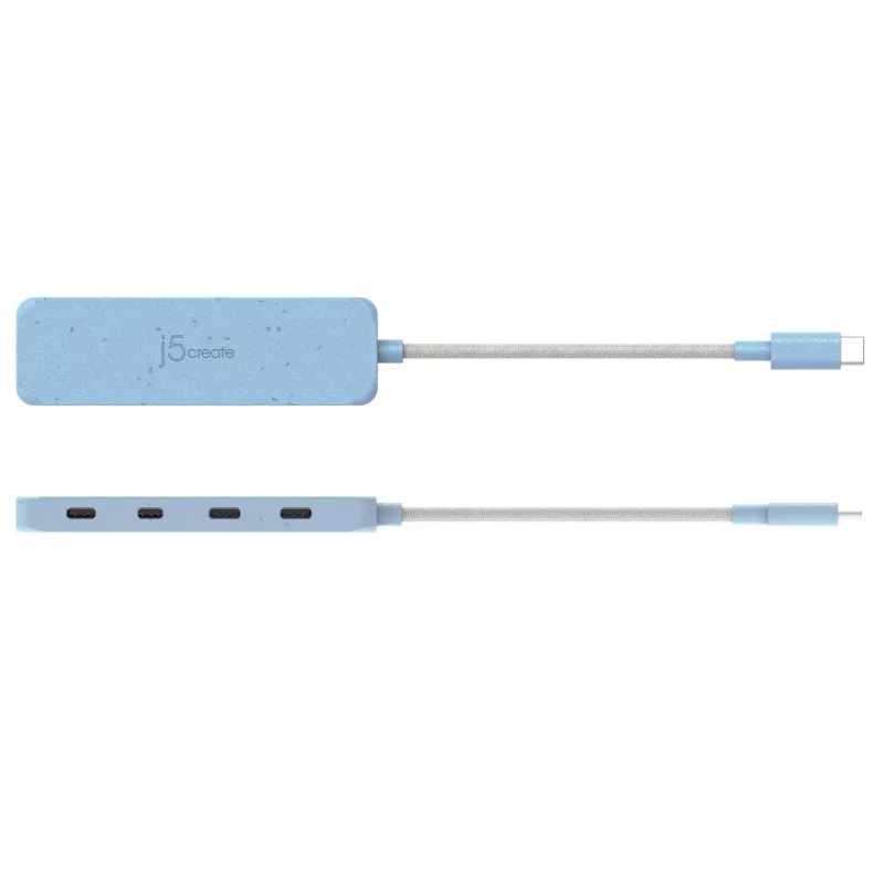 USB-C Hubs j5create JCH345EC-N 4 portu Type-C Gen 2 10000 Mbit/s
