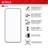 Displex Full Cover ekrāna aizsargstikls (10H) Samsung Galaxy A35/A55 5G, ar Eco montāžas rāmi, pilns pārklājums