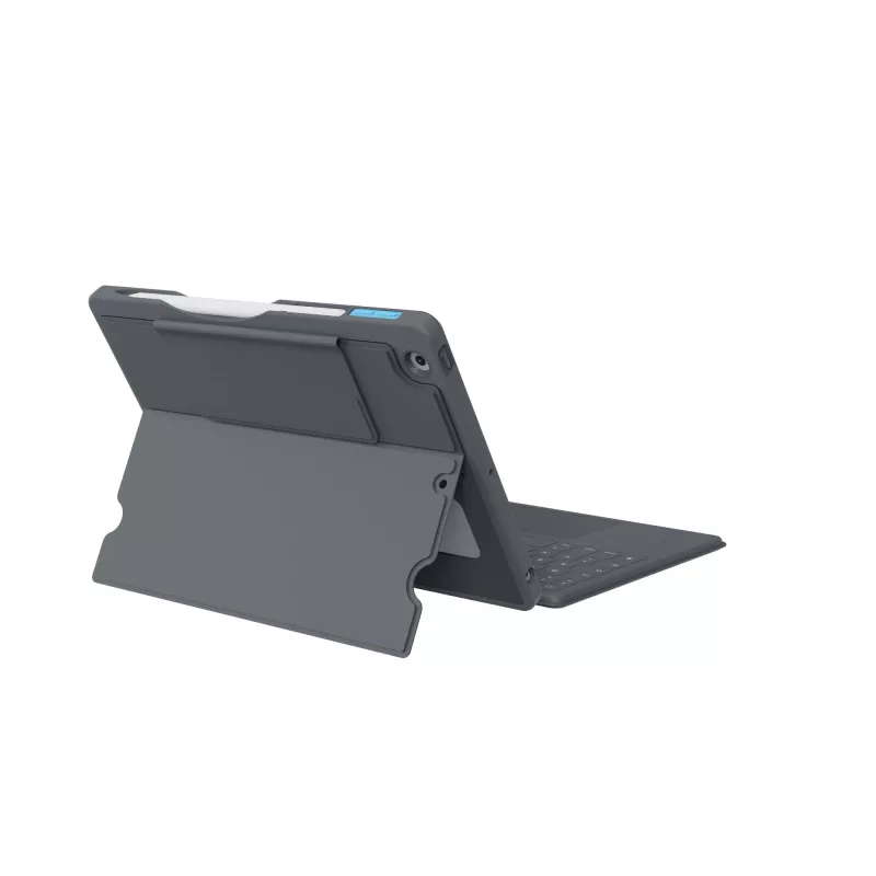 ASTAR DEQSTER Smart Rugged Touch Plus tastatūra 10.2 collu — QWERTZ vācu, mehāniskie slēdži, Smart Connector dokstacija, pelēka