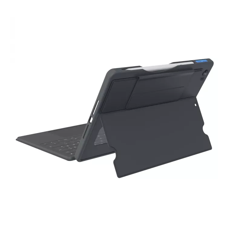 ASTAR DEQSTER Smart Rugged Touch Plus tastatūra 10.2 collu — QWERTZ vācu, mehāniskie slēdži, Smart Connector dokstacija, pelēka