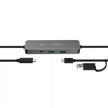 j5create JCH462 Wormhole Switch™ Display Sharing Hub, Melns